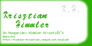 krisztian himmler business card